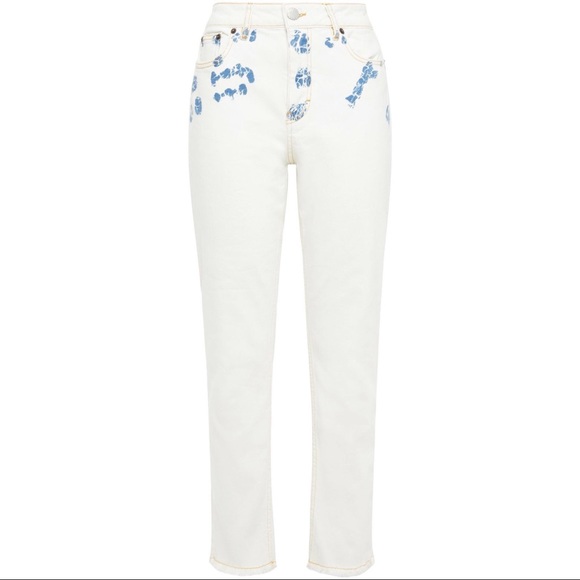 MAJE Paoline Distressed High Rise Straight Jeans - Picture 8 of 8